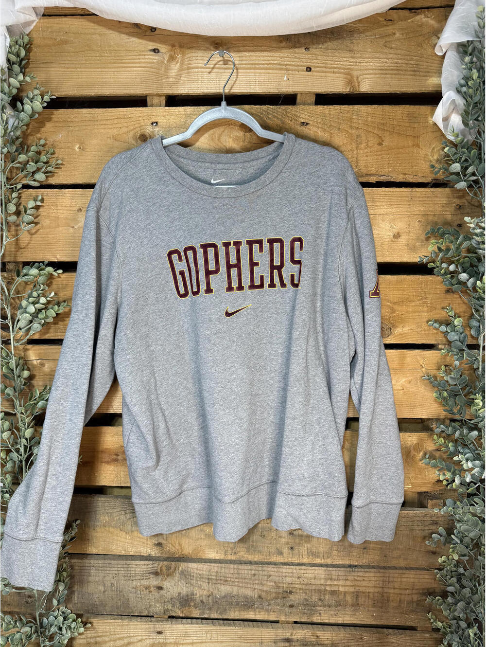 Nike Minnesota Gophers Gray Crewneck Sweatshirt